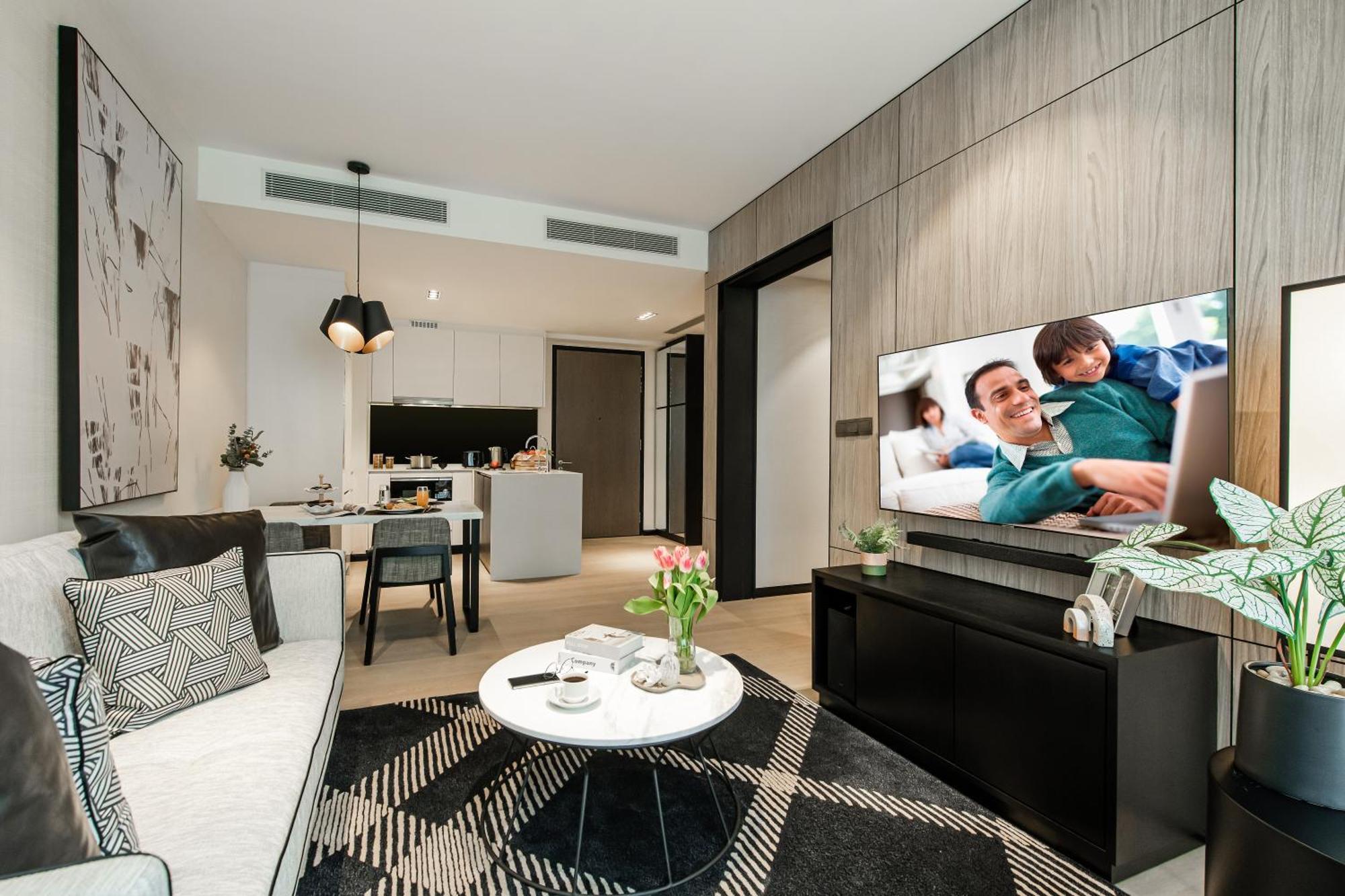 Hotel Ascott Star Klcc Kuala Lumpur Exterior foto A 3D rendering of a typical 1-bedroom unit
