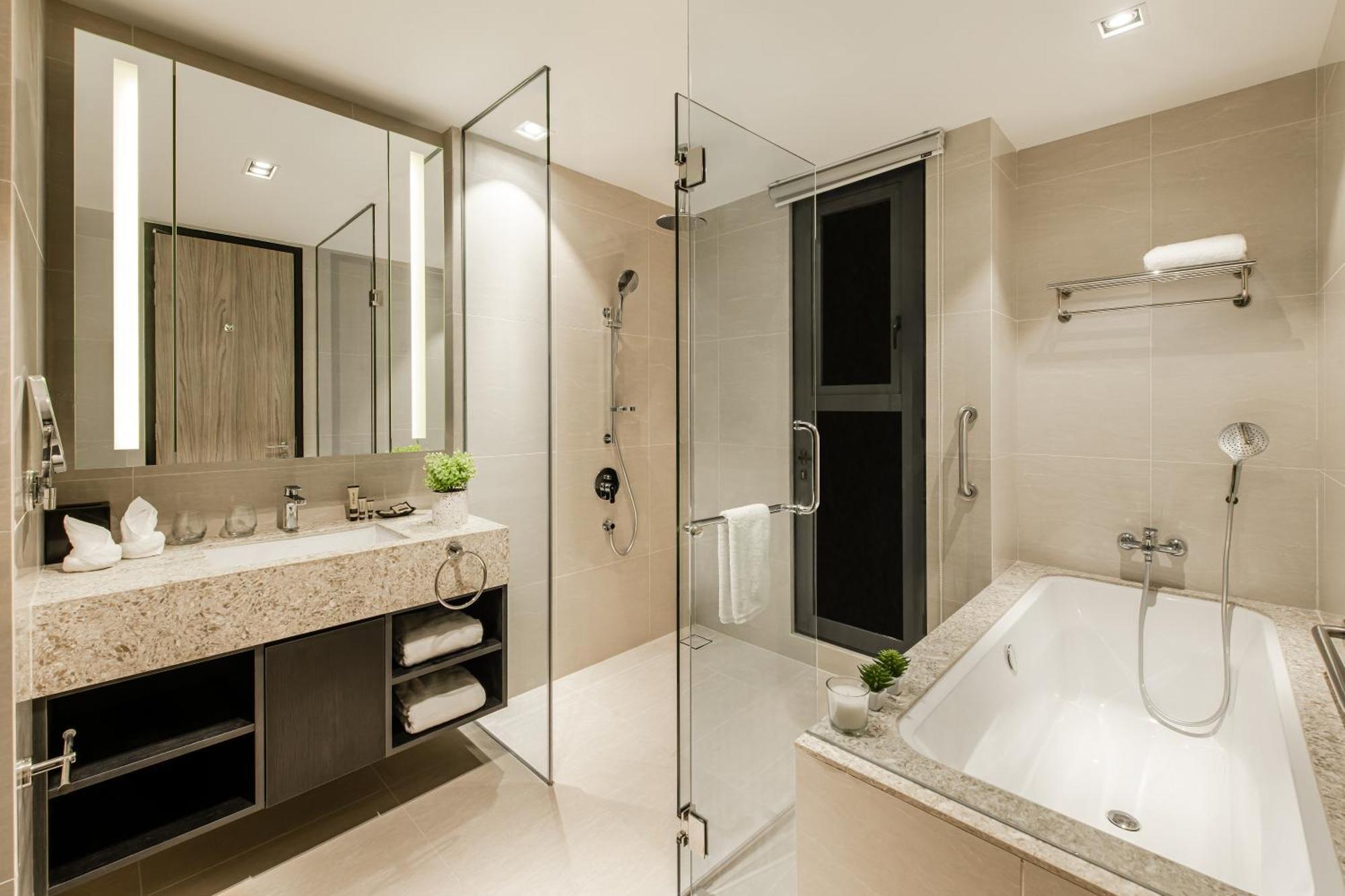 Hotel Ascott Star Klcc Kuala Lumpur Exterior foto A bathroom in a hotel